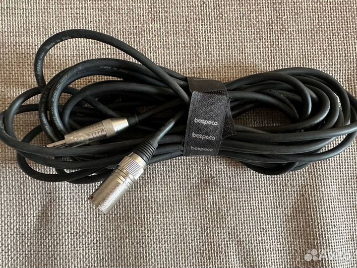 Кабель Bespeco (XLR-Jack 6.3) 9 m Италия