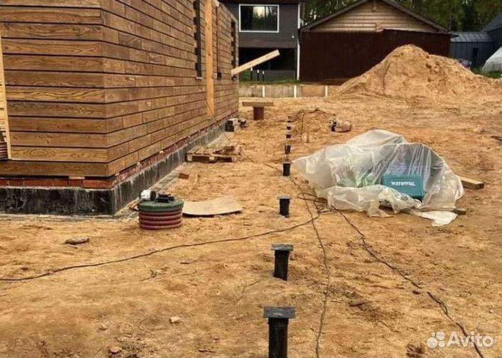 Установка Винтовых свай