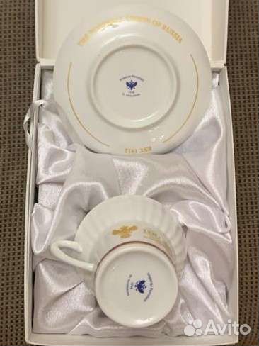 Костяной фарфор. лфз. Кофейная пара