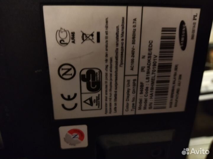 Монитор Samsung на запчасти