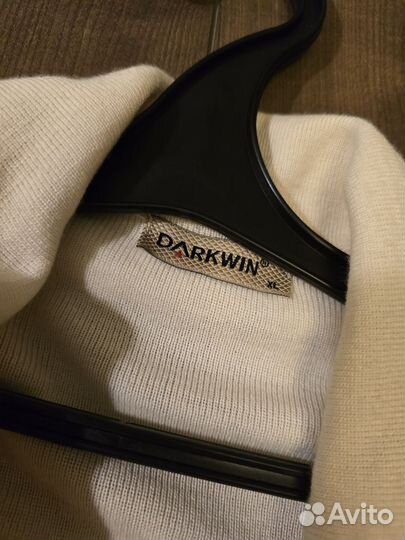 Кардиган женский светлый XL с кожанными вставками