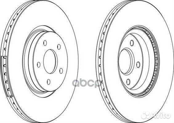 DDF1649C-1 Диск тормозной ford kuga 13/connect