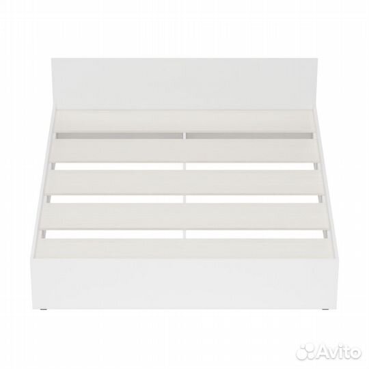 Кровать белая Стандарт 1800, цвет белый, шхгхв 183,5х203,5х70 см., сп.м. 1800х2000 мм., без матраса