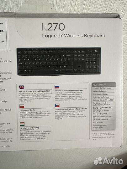 Беспроводная клавиатура Logitech K270