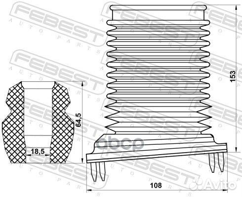 Комплект пылезащитный передний chevrolet aveo 2