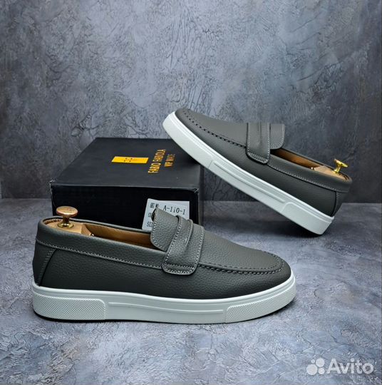 Лоферы мужские кожаные