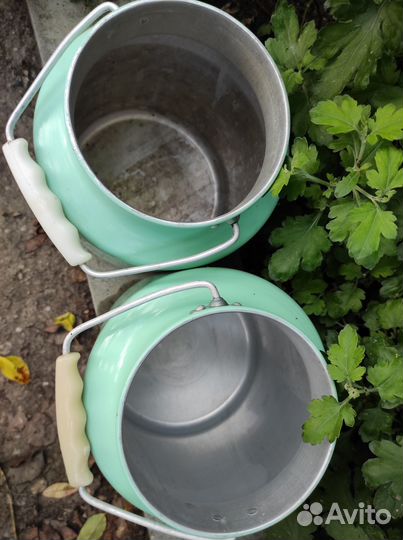 Бидон алюминиевый эмалированный