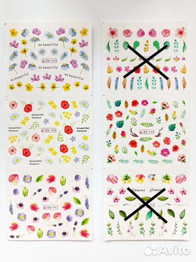 Слайдеры (наклейки) для ногтей