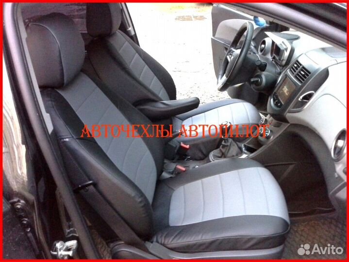 Чехлы Автопилот Chevrolet Aveo T250 из экокожи