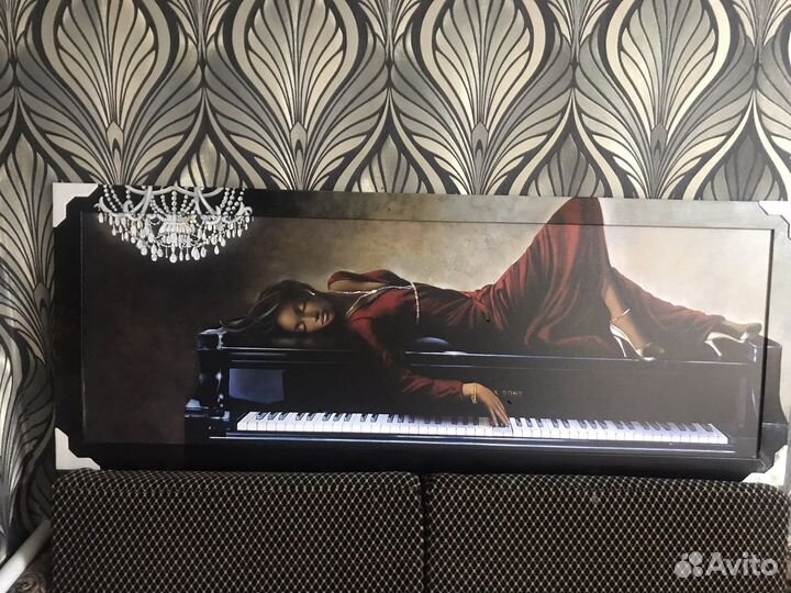 Картина с дорисовкой на раме