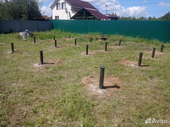 Винтовые сваи + монтаж