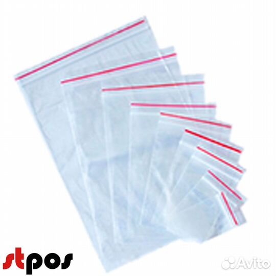 Пакеты zip lock 200х300 мм, 35 мкм, 50 шт./упак