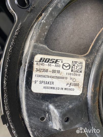 Передний динамик bose Mazda cх5, 6GJ, 3, KD4566A60