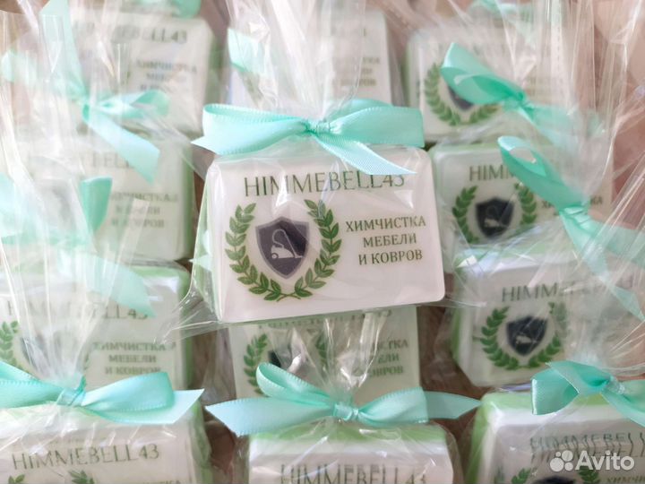 Мыло-визитка. Брендированное мыло ручной работы