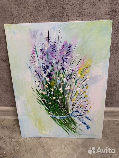 Картина акрилом на холсте