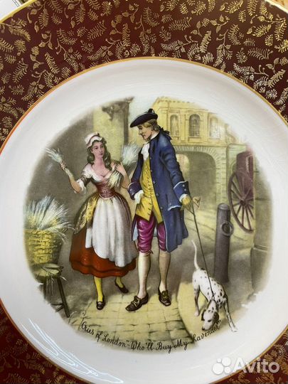 Декоративная настенная тарелка. Англия