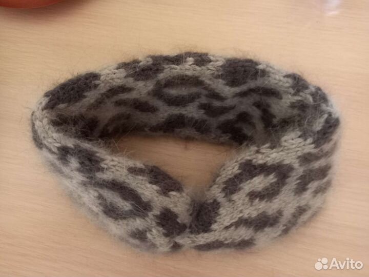 Повязка на голову из пуха норки