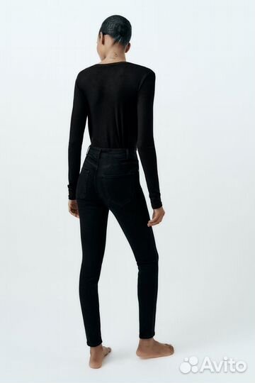 Джинсы zara sculpt high waist skinny