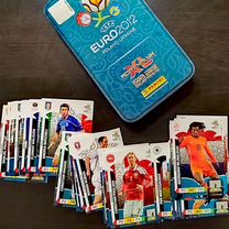 Евро 2012 Panini Металлический тин +50 разных карт