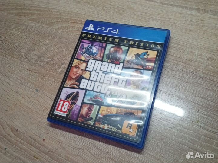 Диск GTA 5 premium PS4 edition