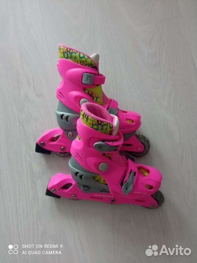 Роликовые коньки детские с защитой