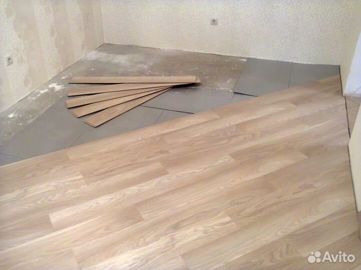 Укладка ламината,линолеума,паркетной доски