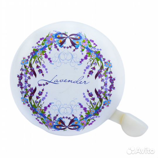Звонок велосипедный рисунок Lavender, 50мм