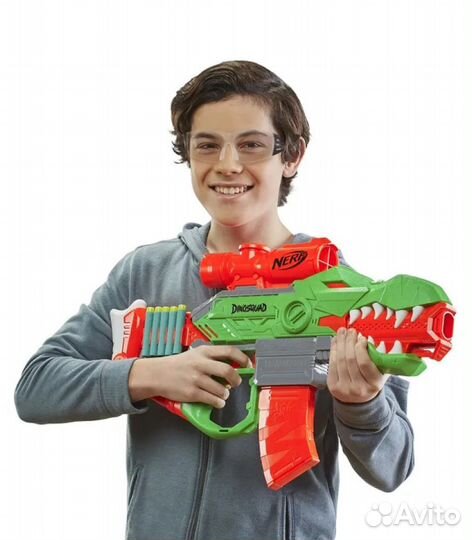 Бластер Нёрф Дино Рекс Рэмпейдж