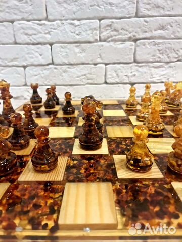 Шахматы янтарные (под заказ)
