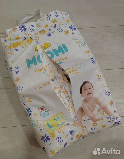 Подгузники momi размер L