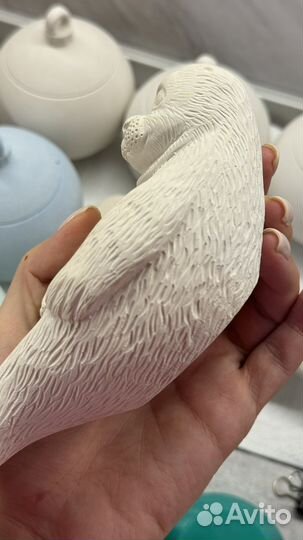 Силиконовая форма (молд) для гипса нерпа