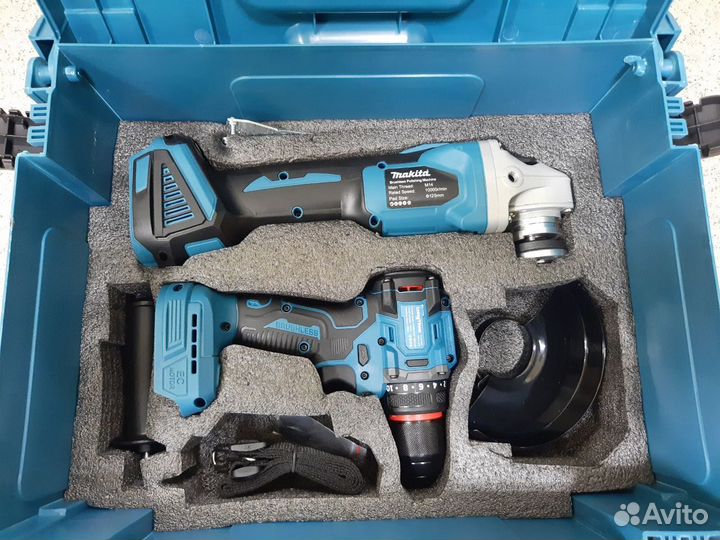 Makita 3в1:ушм 125,гайковёрт 350нм,шуруповёрт 60нм