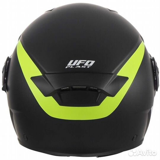 Ufo spirit Urban Jet Motorcycle Мотошлем Black Yel