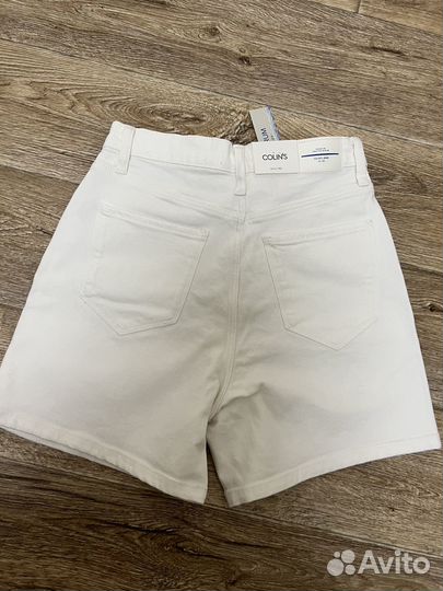 Шорты белые джинсовые