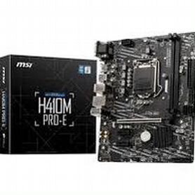 Материнская плата msi h410m pro e