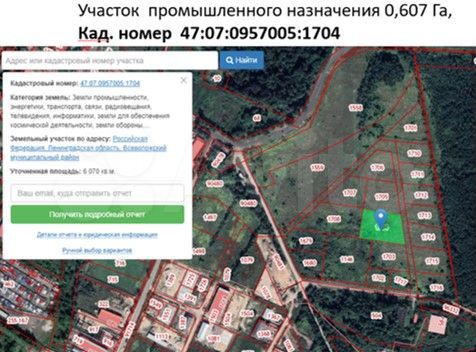 Участок 60,7 сот. (промназначения)