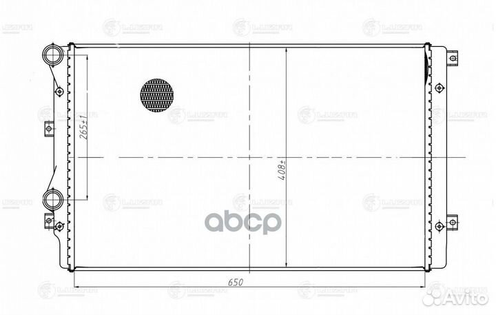 Радиатор охл. для а/м VW Jetta (05) / (11) /Skoda