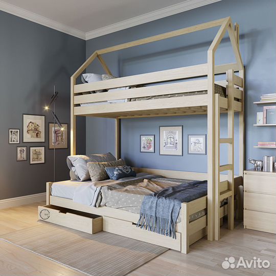 Двухъярусная кровать детская