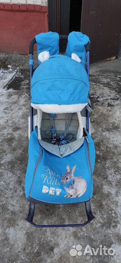 Детские санки коляска