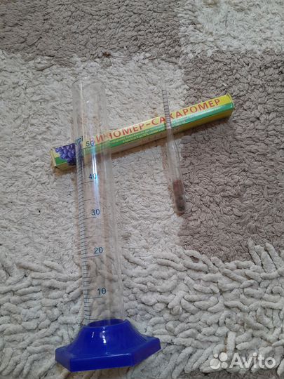 Колба, спиртометр,винометр