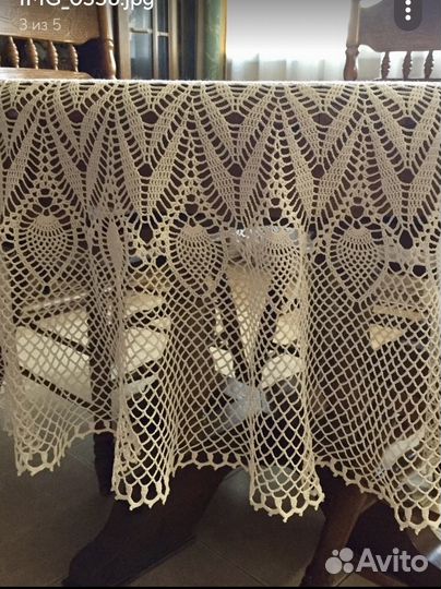 Скатерть вязанная крючком