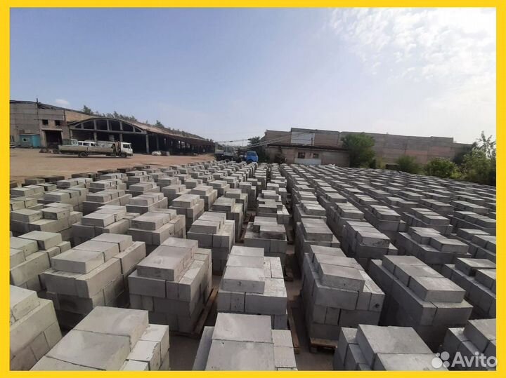 Керамзитобетонный блок полнотелый