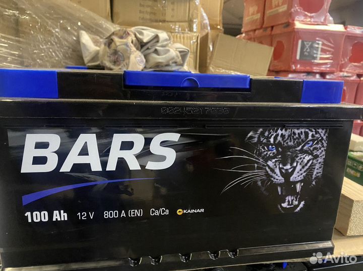 Аккумулятор 100 Ач Барс Bars Гарантия Доставка