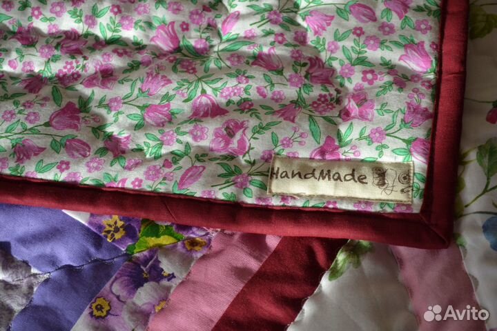 Одеяло лоскутное ручной работы 