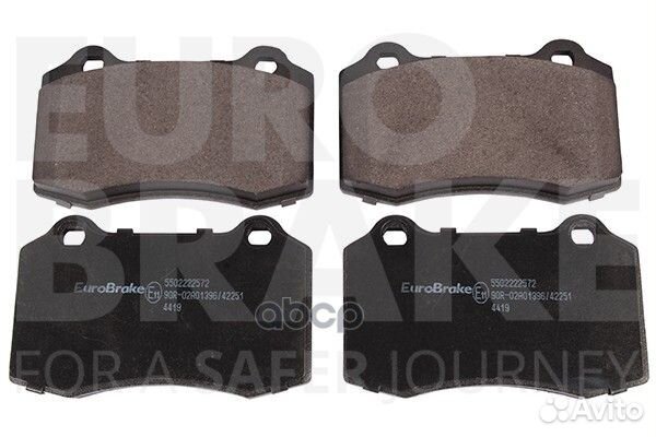 Комплект тормозных колодок 5502222572 EuroBrake