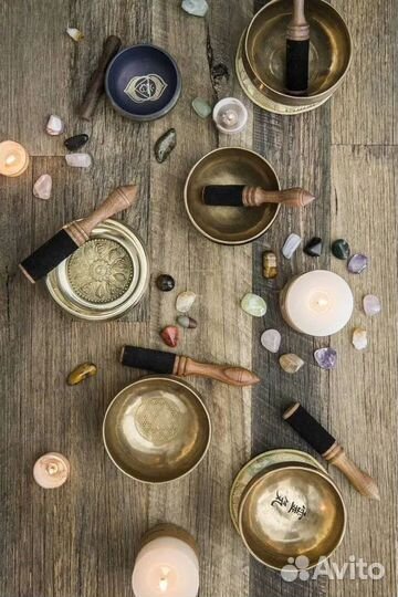 Массаж поющими тибетскими чашами