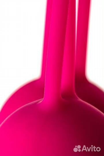 Тренажер Кегеля, набор, силикон, розовый, 16,5 см