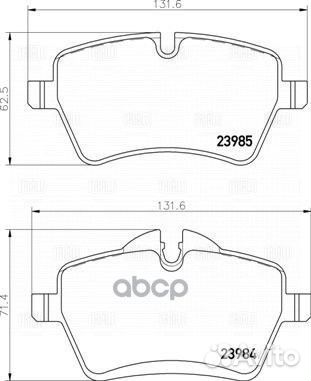 Колодки тормозные Mini Countryman 10-, Paceman