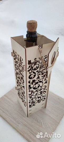 Подарочная коробка - светильник для вина