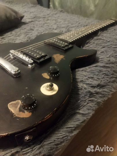 Epiphone les paul special ebony vintage relic
